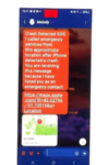 Emergency Crash Alert on Phone